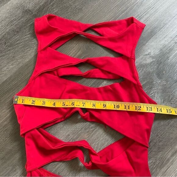 Fashion Nova Dress Only Missing You Cut Out Midi NEW - Picture 10 of 12